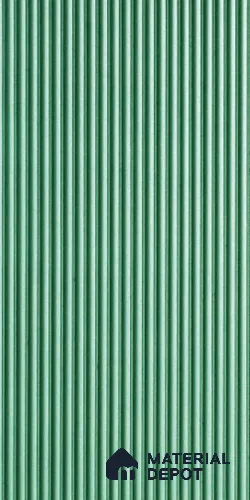 Green Plain Colour Louver PN 03717 8 ft x 4 ft HDHMR Panel - 12 mm | Suitable for Feature Wall, TV Unit & Living Room | Width is Subjected to 5% Variation