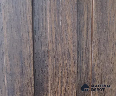 Brown Wooden Louver PN 03783 9.5 ft x 7.9 inch PVC Panel - 14 mm | Suitable for Feature Wall, TV Unit & Living Room | Width is Subjected to 5% Variation