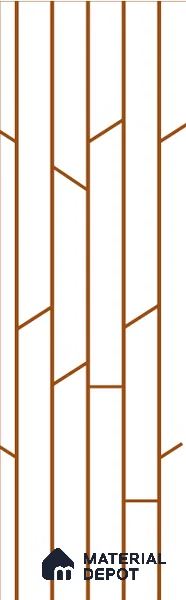 White Patterned Look Acrylic Decorative Wall Panel 8 ft x 2 ft 1.5 mm | Ideal For Feature Wall, Living Room, Bedroom, Kitchen, Office | PN 04465 | Width is Subjected to 5% Variation