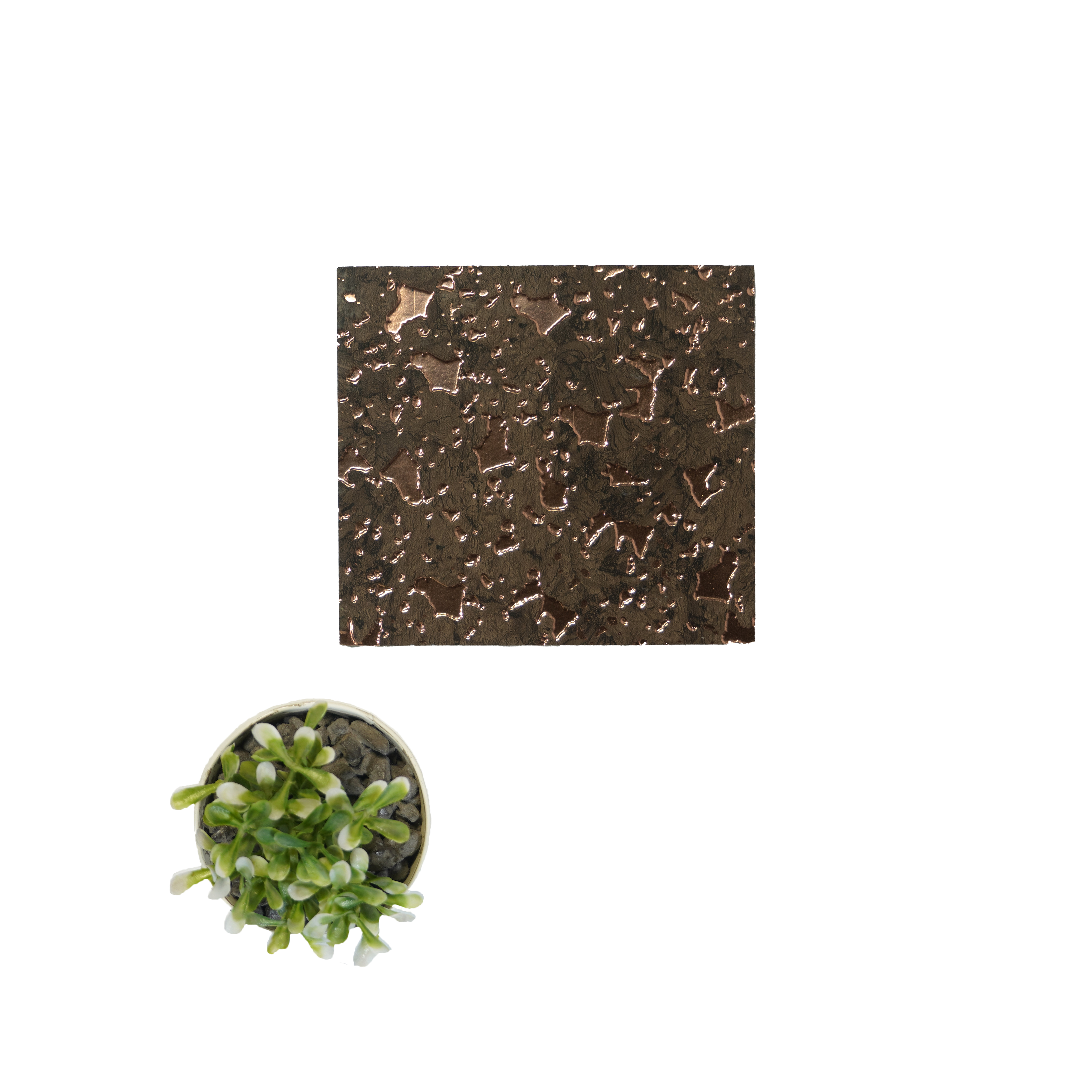 Brown Stone Look Charcoal Decorative Wall Panel PN 04500 8 ft x 2 ft - 4 mm | Suitable for Feature Wall, TV Unit & Living Room | Width is Subjected to 5% Variation