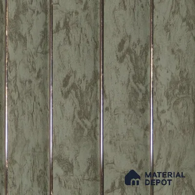 Cream Marble Louver PN 04567 8 ft x 4.9 inch Charcoal Panel - 12 mm | Suitable for Feature Wall, TV Unit & Living Room | Width is Subjected to 5% Variation