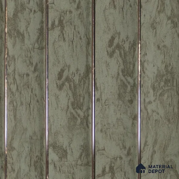 Cream Marble Louver PN 04567 8 ft x 4.9 inch Charcoal Panel - 12 mm | Suitable for Feature Wall, TV Unit & Living Room | Width is Subjected to 5% Variation