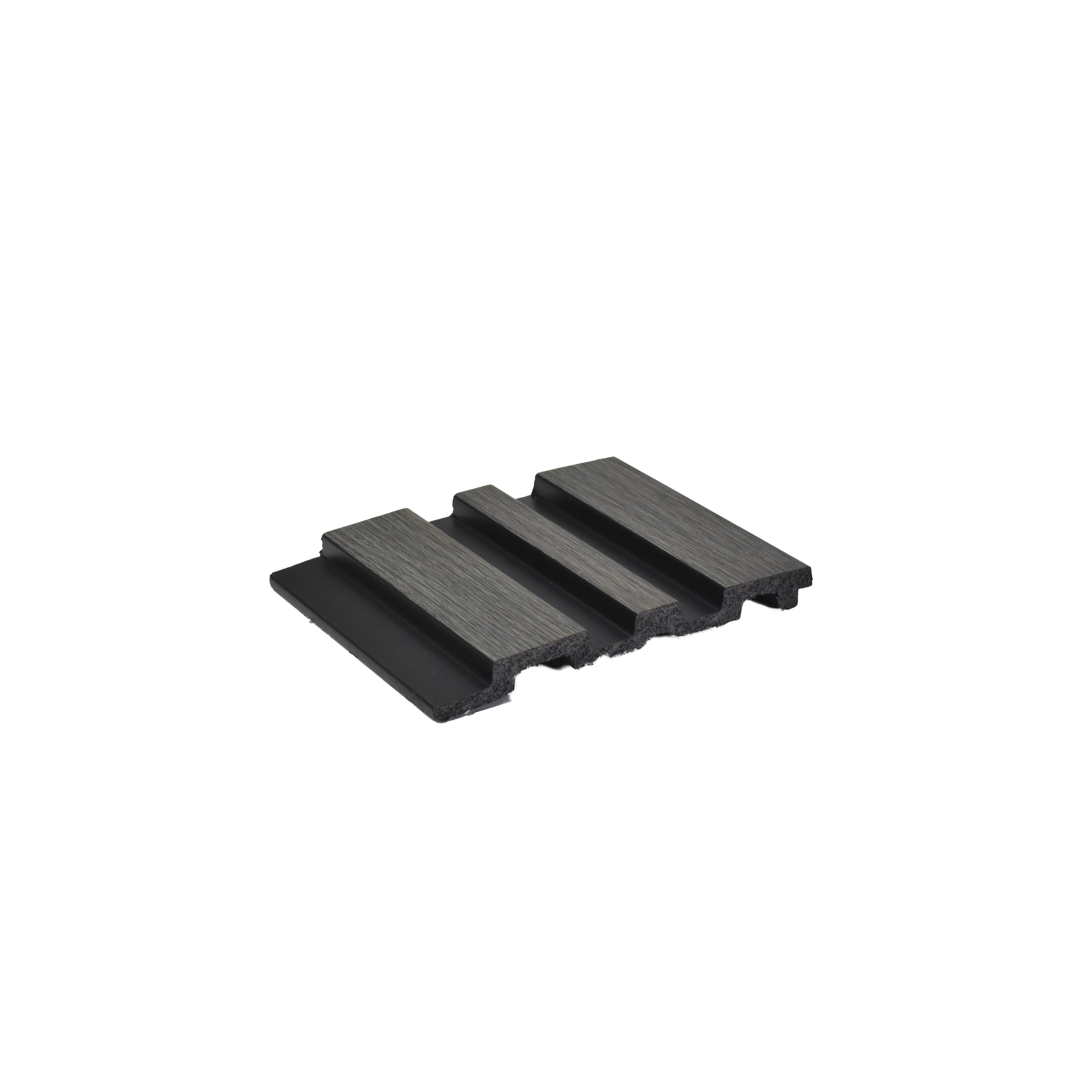 Brown Wooden Louver PN 04574 8 ft x 4.9 inch Charcoal Panel - 12 mm | Suitable for Feature Wall, TV Unit & Living Room | Width is Subjected to 5% Variation
