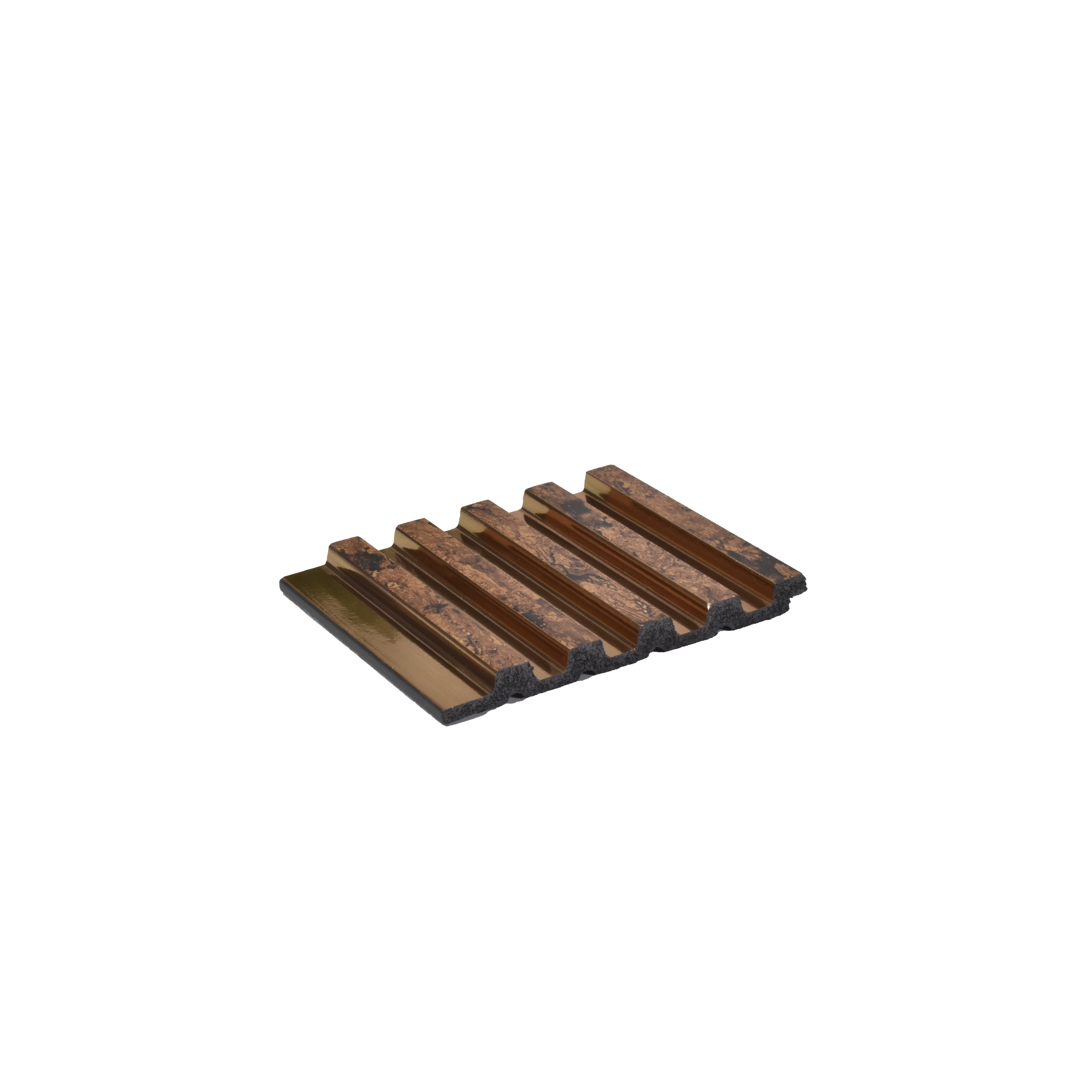 Brown Metallic Louver PN 04575 8 ft x 4.9 inch Charcoal Panel - 12 mm | Suitable for Feature Wall, TV Unit & Living Room | Width is Subjected to 5% Variation