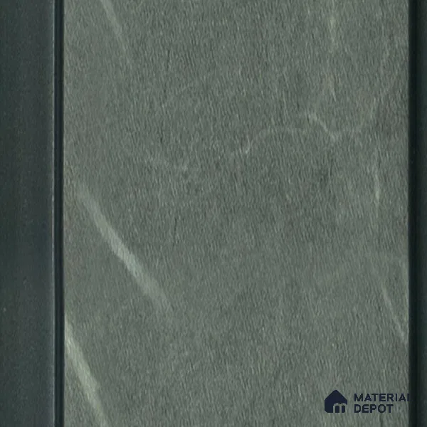 Grey Marble Louver PN 04581 8 ft x 4.9 inch Charcoal Panel - 12 mm | Suitable for Feature Wall, TV Unit & Living Room | Width is Subjected to 5% Variation