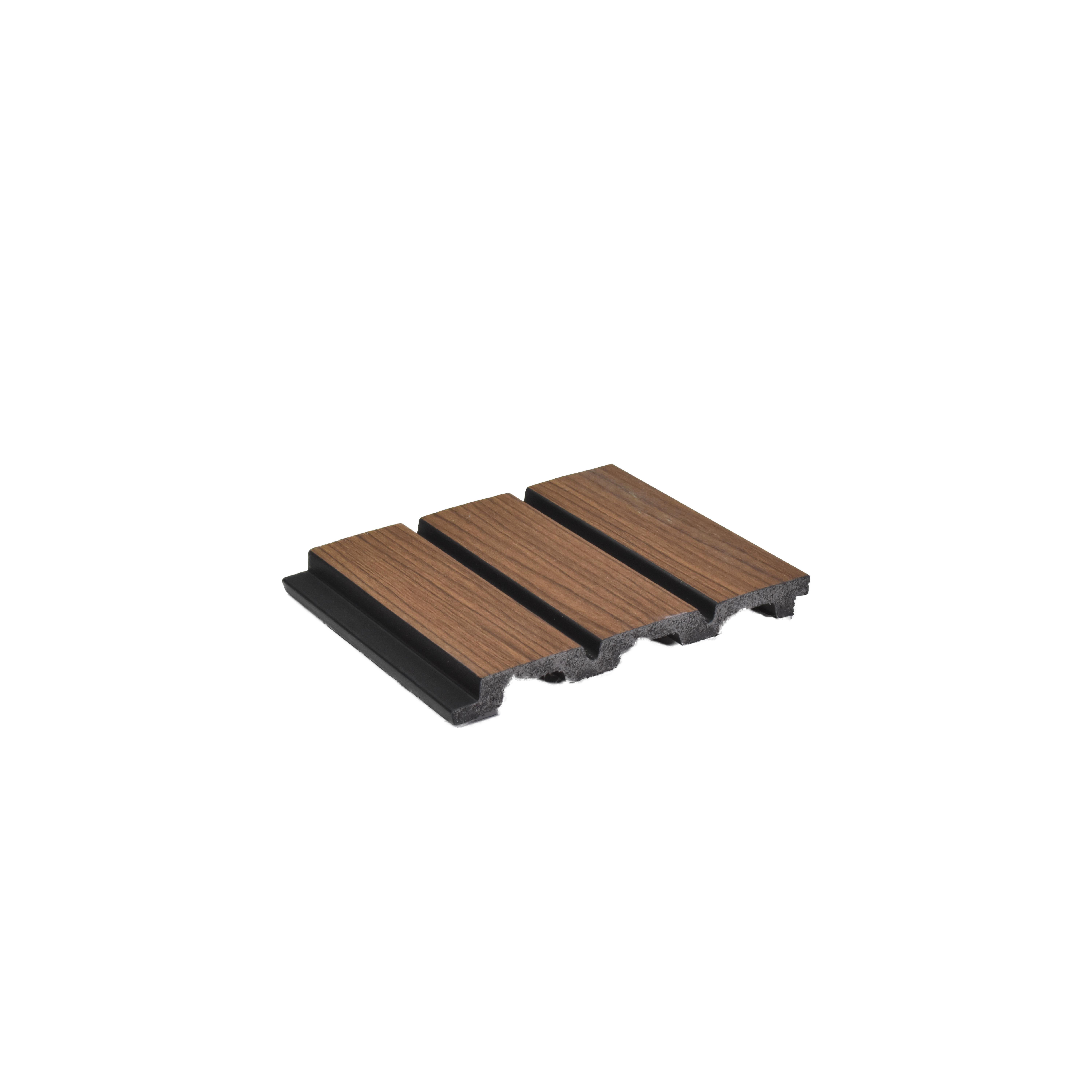 Brown Wooden Louver PN 04585 8 ft x 4.9 inch Charcoal Panel - 12 mm | Suitable for Feature Wall, TV Unit & Living Room | Width is Subjected to 5% Variation