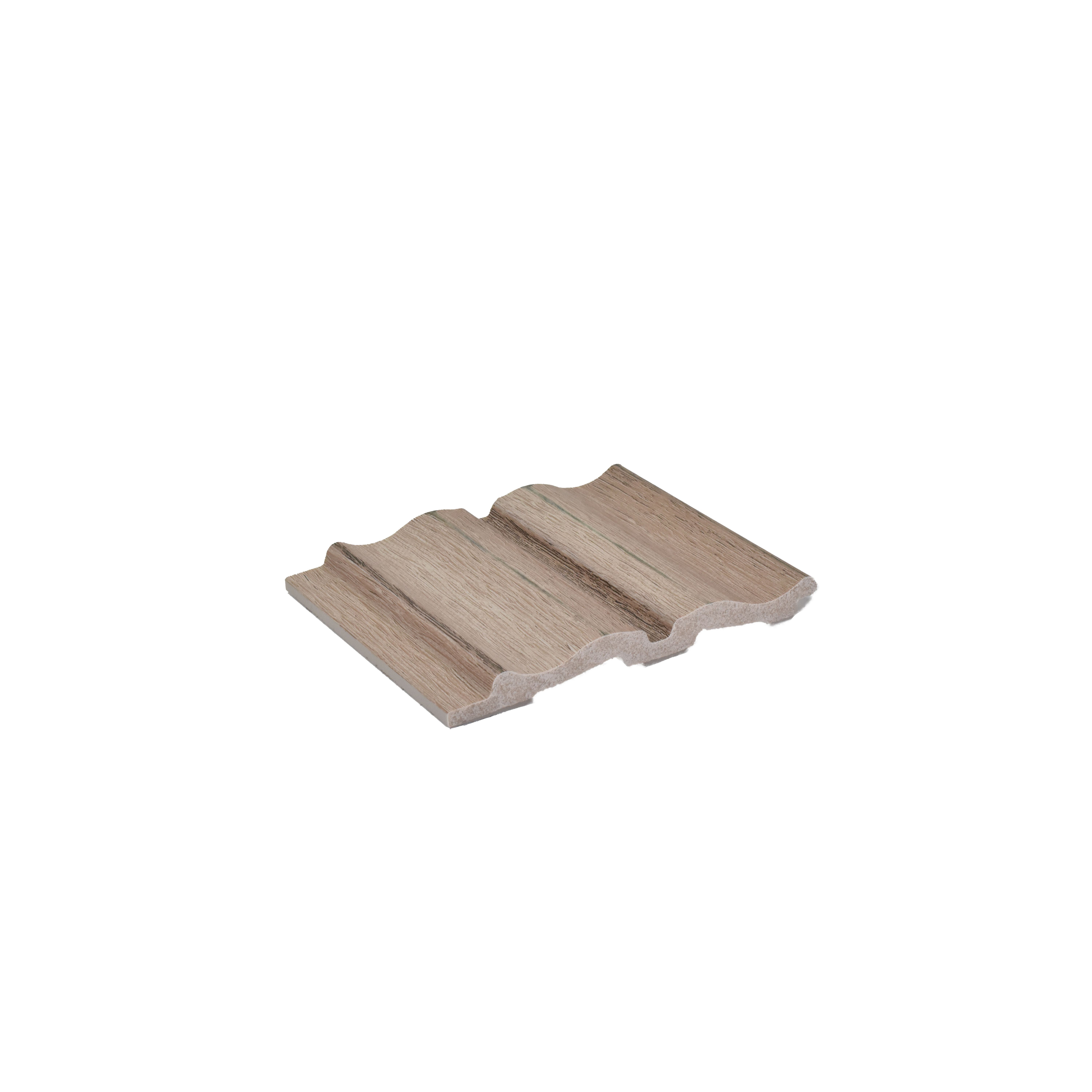 Cream Wooden Louver PN 04587 8 ft x 4.9 inch Charcoal Panel - 12 mm | Suitable for Feature Wall, TV Unit & Living Room | Width is Subjected to 5% Variation
