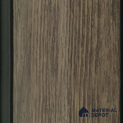 Brown Wooden Louver PN 04593 8 ft x 4.9 inch Charcoal Panel - 12 mm | Suitable for Feature Wall, TV Unit & Living Room | Width is Subjected to 5% Variation