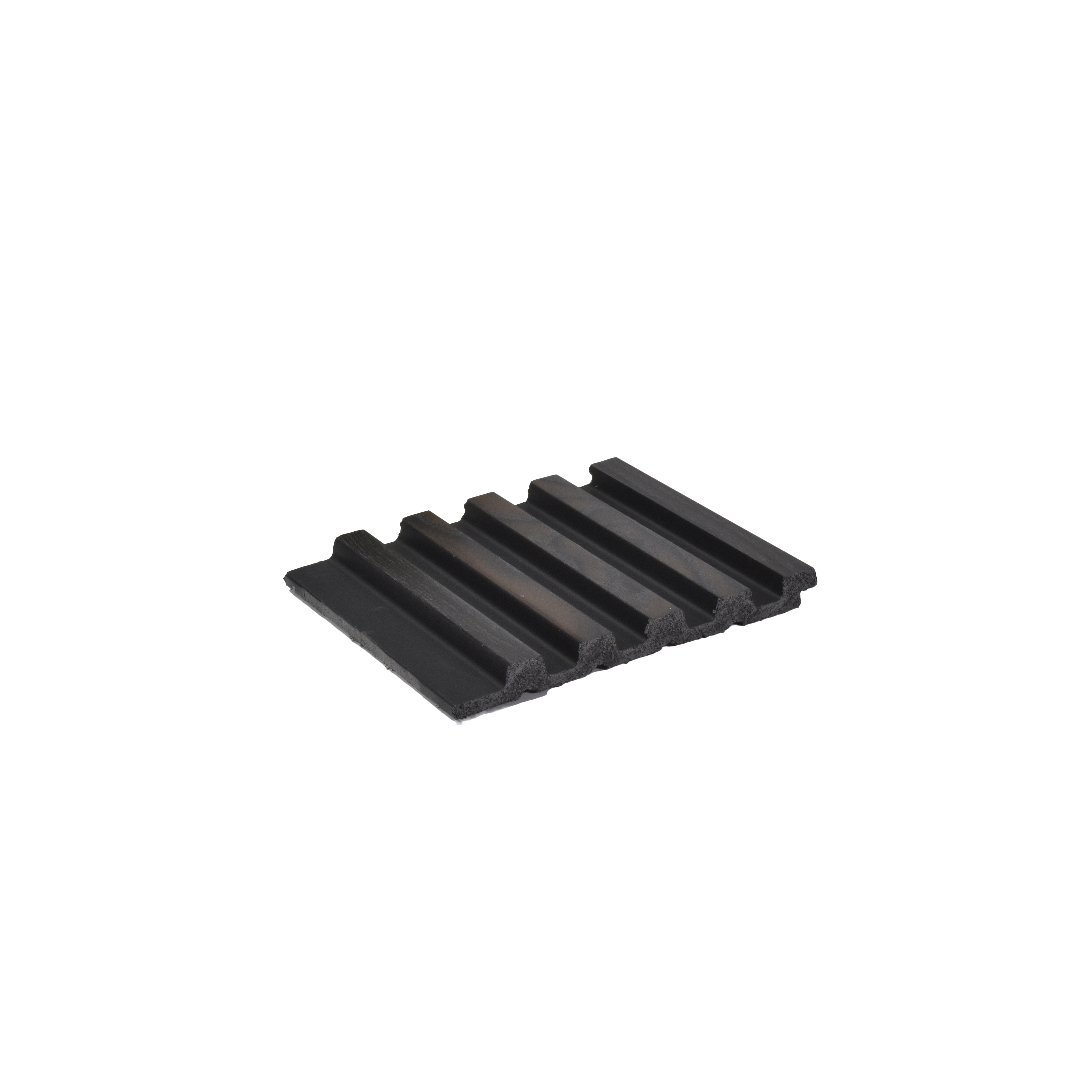 Black Wooden Louver PN 04596 8 ft x 4.9 inch Charcoal Panel - 12 mm | Suitable for Feature Wall, TV Unit & Living Room | Width is Subjected to 5% Variation
