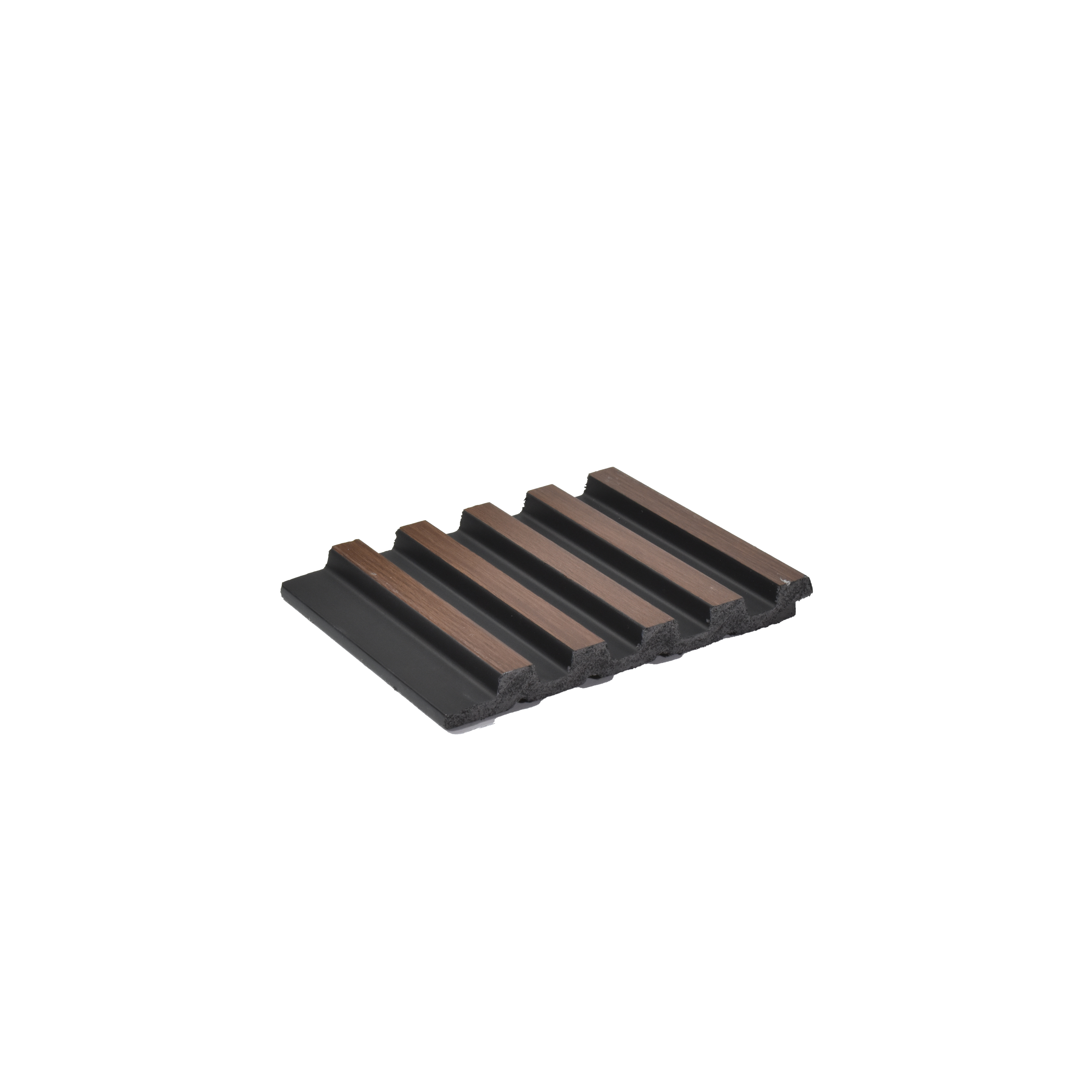 Brown Wooden Louver PN 04598 8 ft x 4.9 inch Charcoal Panel - 12 mm | Suitable for Feature Wall, TV Unit & Living Room | Width is Subjected to 5% Variation
