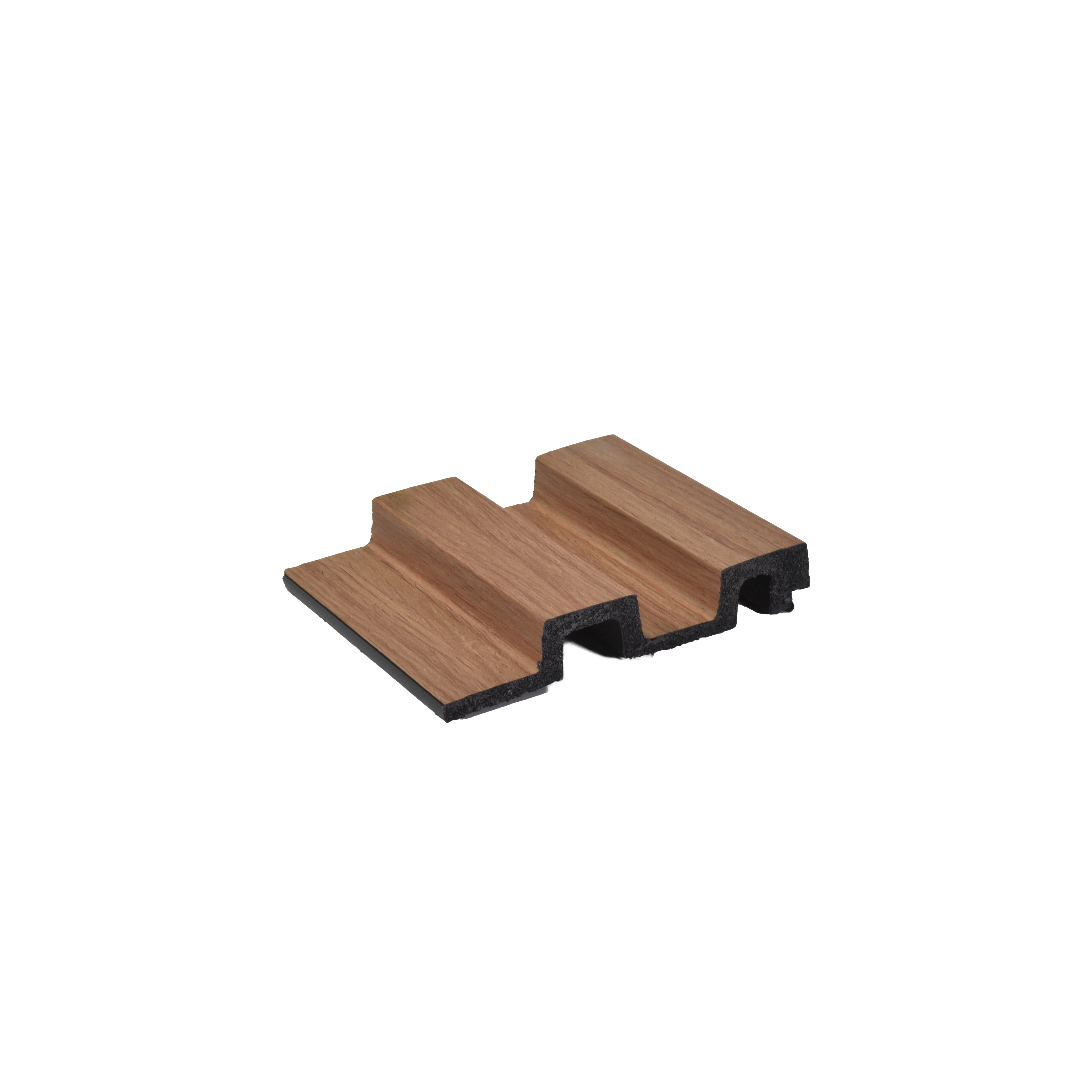 Brown Wooden Louver PN 04601 8 ft x 4.9 inch Charcoal Panel - 12 mm | Suitable for Feature Wall, TV Unit & Living Room | Width is Subjected to 5% Variation