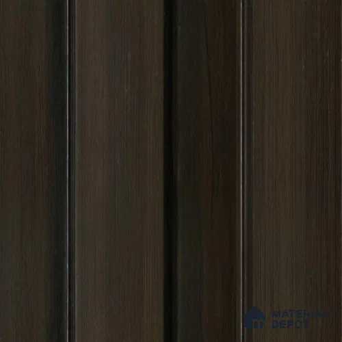 Brown Wooden Louver PN 04603 8 ft x 4.9 inch Charcoal Panel - 12 mm | Suitable for Feature Wall, TV Unit & Living Room | Width is Subjected to 5% Variation