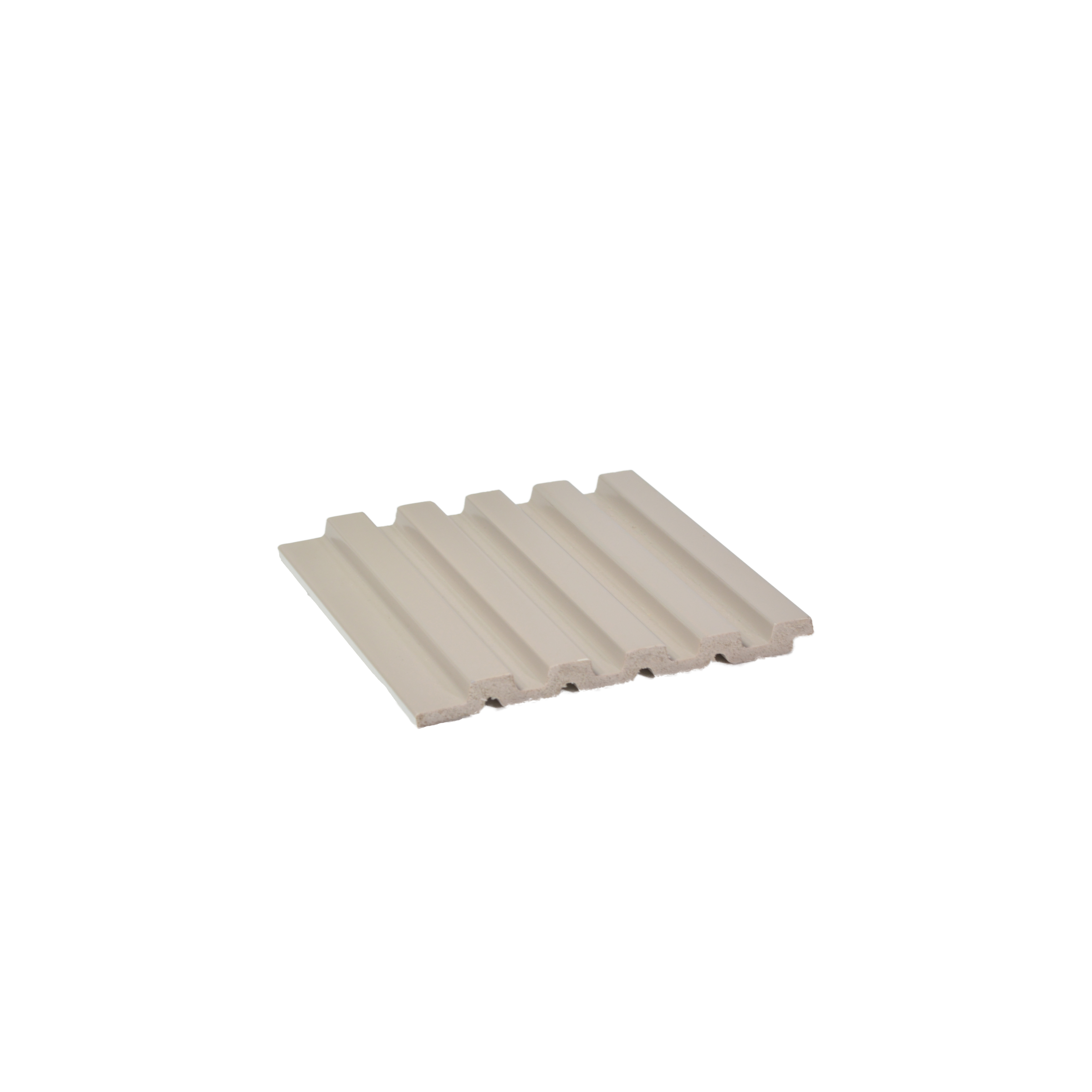 Silver Plain Colour Look Charcoal Louver/Panel 8 ft x 4.7 inch - 12 mm | Ideal for Living Room, TV Cabinet, Bedroom, Feature Wall, Office | PN 04881