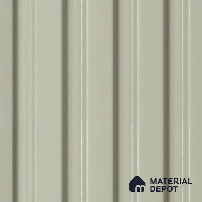 Silver Plain Colour Look Charcoal Louver/Panel 8 ft x 4.7 inch - 12 mm | Ideal for Living Room, TV Cabinet, Bedroom, Feature Wall, Office | PN 04881