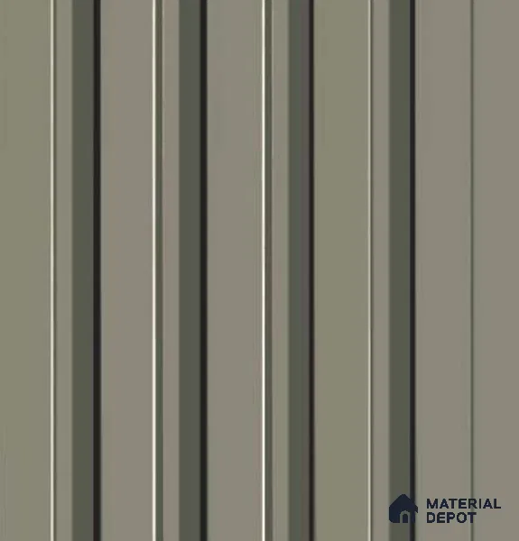 Silver Plain Colour Look Charcoal Louver/Panel 8 ft x 4.7 inch - 12 mm | Ideal for Living Room, TV Cabinet, Bedroom, Feature Wall, Office | PN 04881