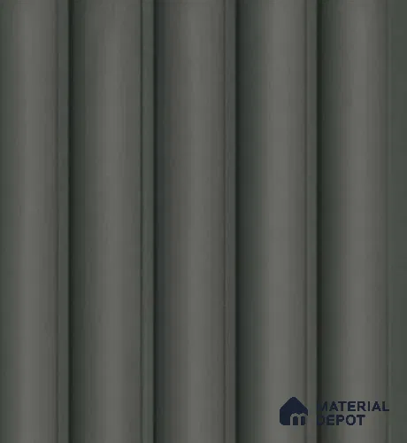 Green Plain Colour Louver PN 04890 9.5 ft x 4.7 inch Charcoal Panel - 12 mm | Suitable for Feature Wall, TV Unit & Living Room | Width is Subjected to 5% Variation