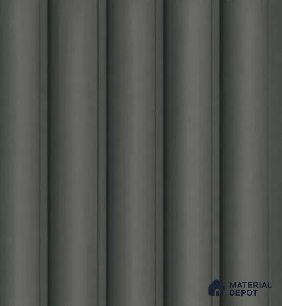 Green Plain Colour Louver PN 04890 9.5 ft x 4.7 inch Charcoal Panel - 12 mm | Suitable for Feature Wall, TV Unit & Living Room | Width is Subjected to 5% Variation