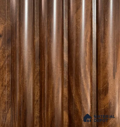 Brown Wooden Louver PN 04905 8 ft x 4.9 inch Charcoal Panel - 12 mm | Suitable for Feature Wall, TV Unit & Living Room | Width is Subjected to 5% Variation