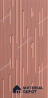 Red Plain Colour Louver PN 04986 8 ft x 4 ft MDF Panel - 12 mm | Suitable for Feature Wall, TV Unit & Living Room | Width is Subjected to 5% Variation