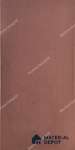 Red Plain Colour Louver PN 04988 8 ft x 4 ft MDF Panel - 12 mm | Suitable for Feature Wall, TV Unit & Living Room | Width is Subjected to 5% Variation