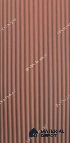 Red Plain Colour Louver PN 04993 8 ft x 4 ft MDF Panel - 12 mm | Suitable for Feature Wall, TV Unit & Living Room | Width is Subjected to 5% Variation