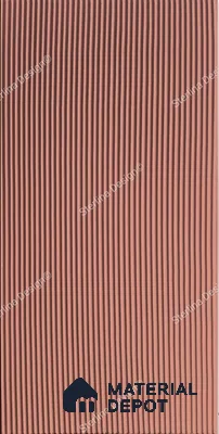 Red Plain Colour Louver PN 04998 8 ft x 4 ft MDF Panel - 12 mm | Suitable for Feature Wall, TV Unit & Living Room | Width is Subjected to 5% Variation
