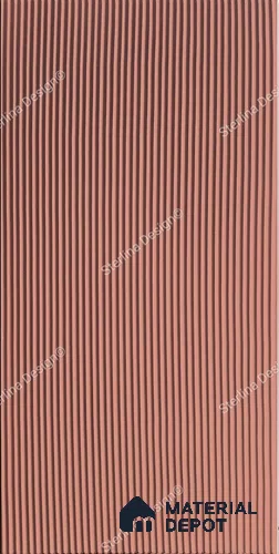Red Plain Colour Louver PN 04998 8 ft x 4 ft MDF Panel - 12 mm | Suitable for Feature Wall, TV Unit & Living Room | Width is Subjected to 5% Variation