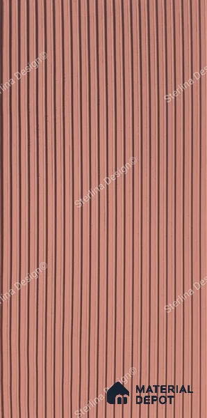 Red Plain Colour Louver PN 04999 8 ft x 4 ft MDF Panel - 12 mm | Suitable for Feature Wall, TV Unit & Living Room | Width is Subjected to 5% Variation