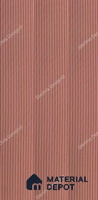 Red Plain Colour Louver PN 05007 8 ft x 4 ft MDF Panel - 16.5 mm | Suitable for Feature Wall, TV Unit & Living Room | Width is Subjected to 5% Variation