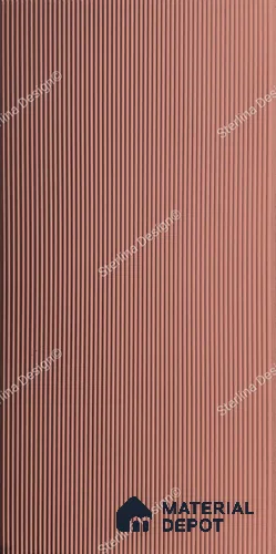 Red Plain Colour Louver PN 05009 8 ft x 4 ft MDF Panel - 16.5 mm | Suitable for Feature Wall, TV Unit & Living Room | Width is Subjected to 5% Variation