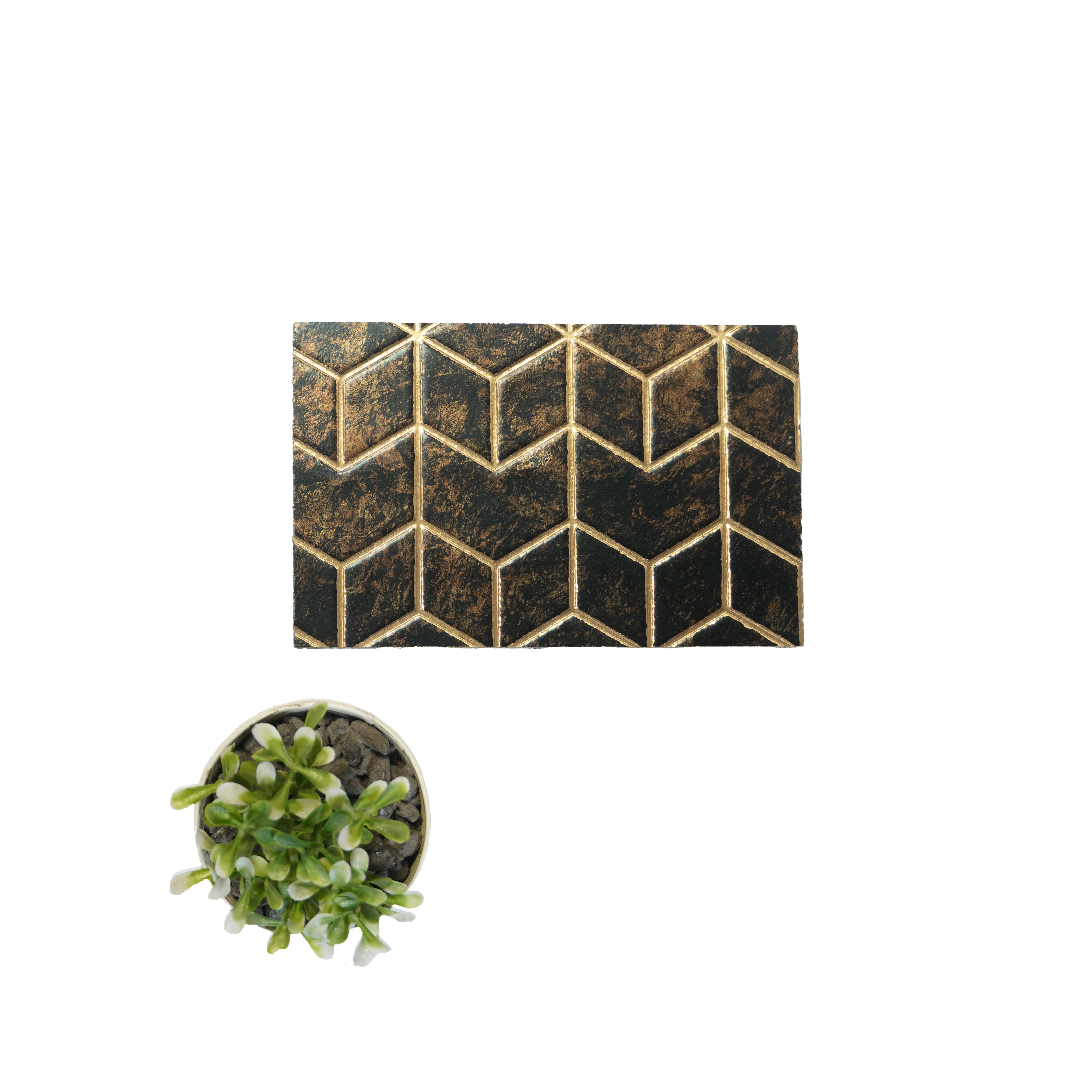 Rang CB 57 Charco Charm Series Charcoal Decorative Wall Panel | 8 ft x 2 ft - 4 mm | Width is Subjected to 5% Variation