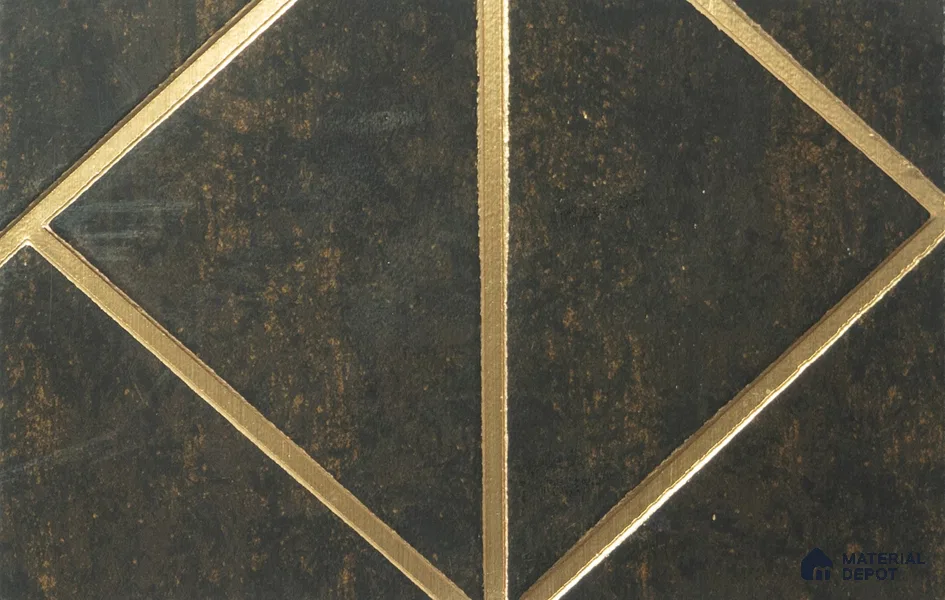 Brown Luxury Look Charcoal Decorative Wall Panel PN 05061 8 ft x 2 ft - 4 mm | Suitable for Feature Wall, TV Unit & Living Room | Width is Subjected to 5% Variation