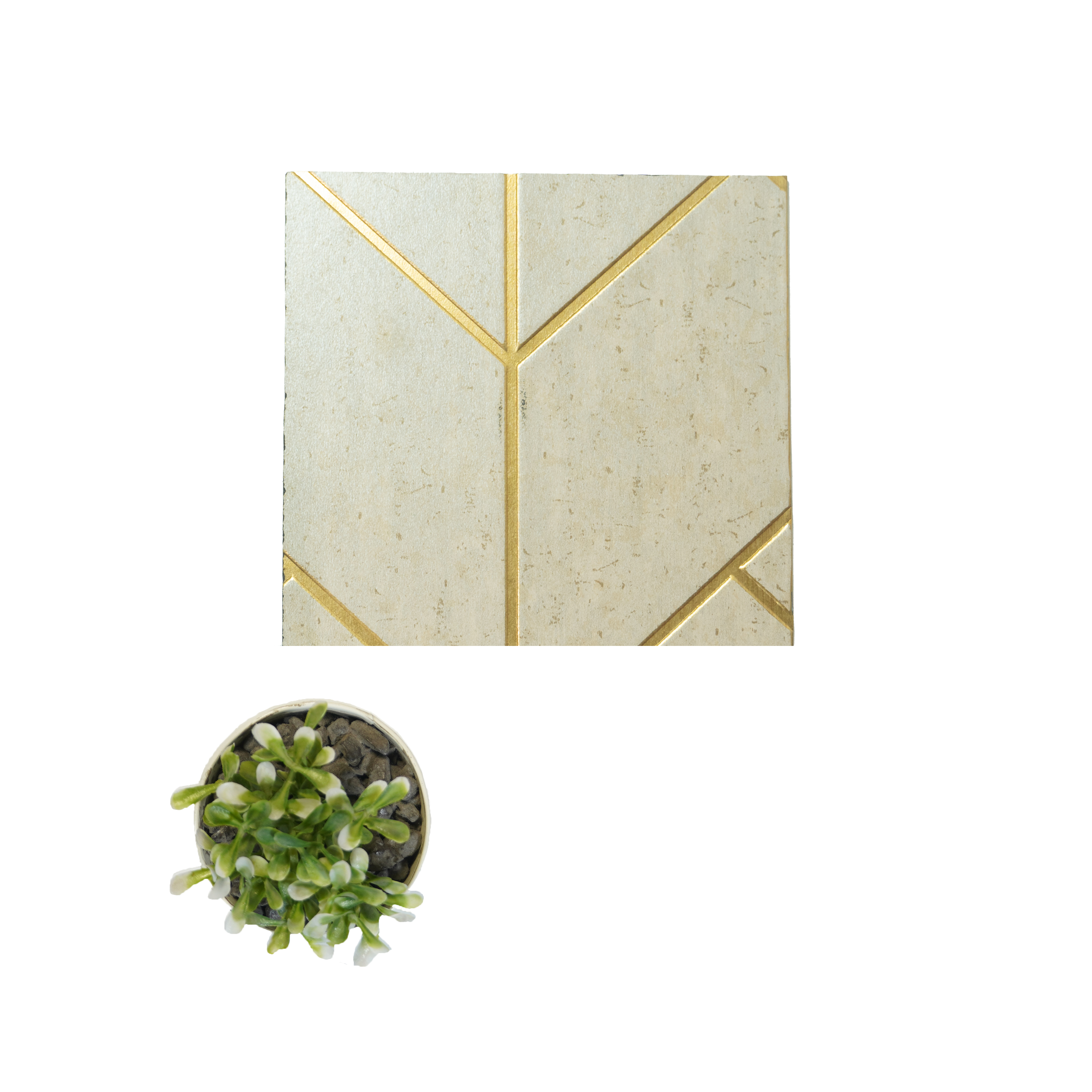 Beige Luxury Look Charcoal Decorative Wall Panel PN 05063 8 ft x 2 ft - 4 mm | Suitable for Feature Wall, TV Unit & Living Room | Width is Subjected to 5% Variation
