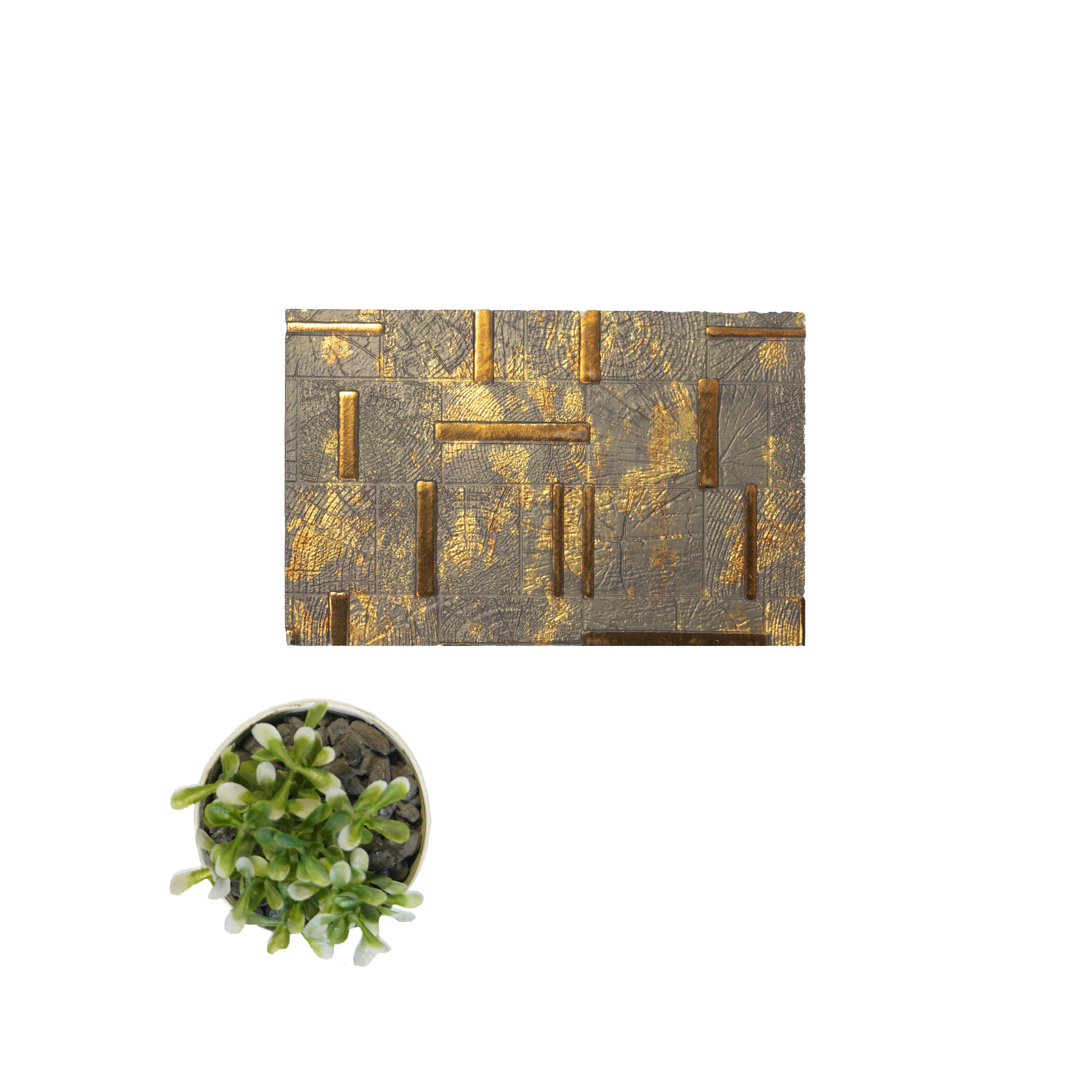 Brown Luxury Look Charcoal Decorative Wall Panel PN 05066 8 ft x 2 ft - 4 mm | Suitable for Feature Wall, TV Unit & Living Room | Width is Subjected to 5% Variation