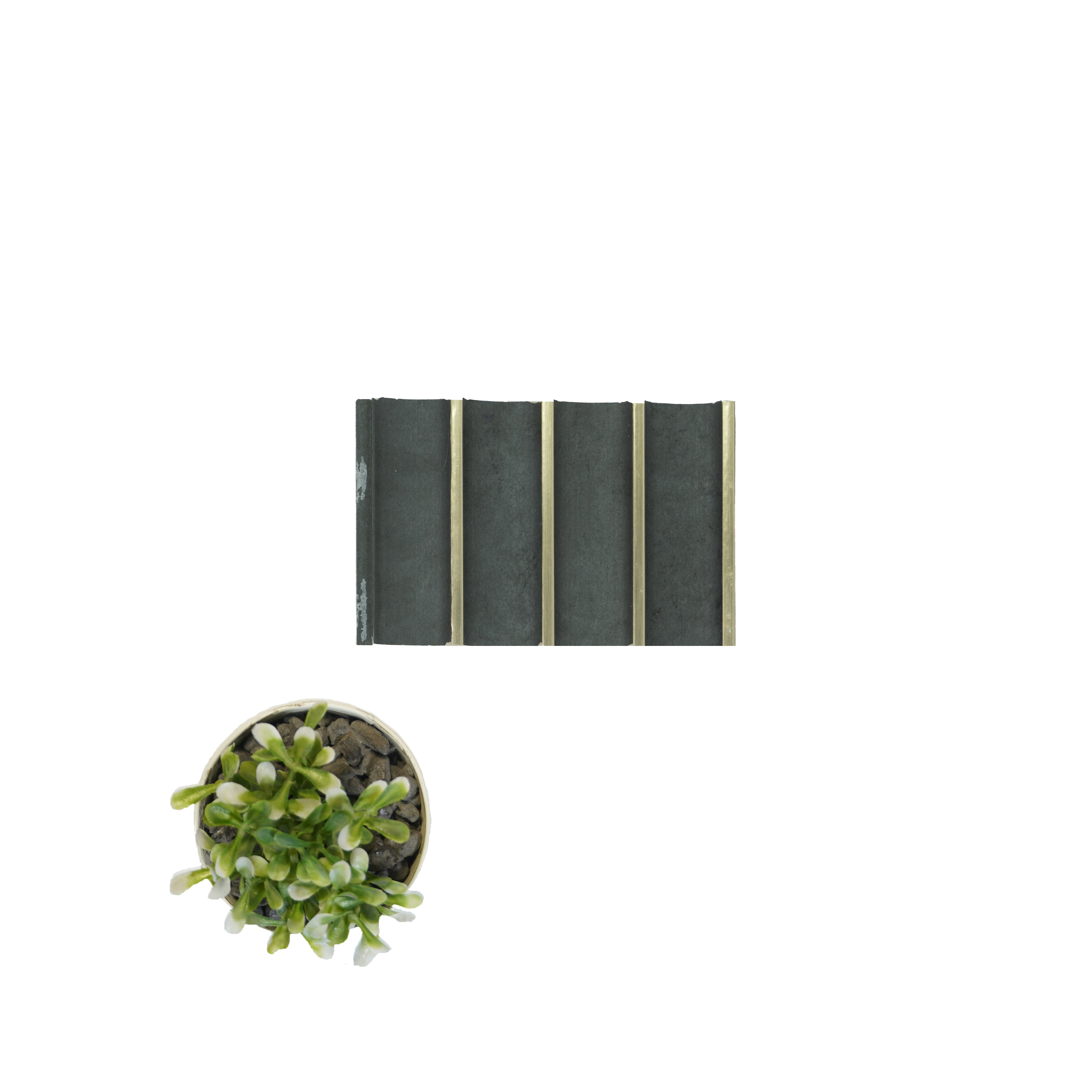 Black Plain Colour Louver PN 05110 9 ft x 4.9 inch Charcoal Panel - 12 mm | Suitable for Feature Wall, TV Unit & Living Room | Width is Subjected to 5% Variation