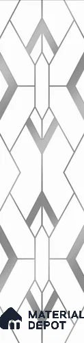 White Patterned Look Acrylic Decorative Wall Panel PN 05144 8 ft x 2 ft - 1.3 mm | Suitable for Feature Wall, TV Unit & Living Room | Width is Subjected to 5% Variation