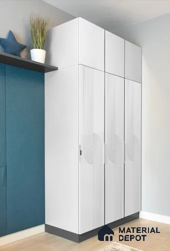 White Patterned Look Acrylic Decorative Wall Panel PN 05159 8 ft x 2 ft - 1.3 mm | Suitable for Feature Wall, TV Unit & Living Room | Width is Subjected to 5% Variation