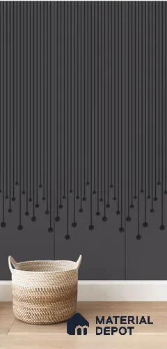 Grey Patterned Look Acrylic Decorative Wall Panel PN 05160 8 ft x 2 ft - 1.3 mm | Suitable for Feature Wall, TV Unit & Living Room | Width is Subjected to 5% Variation