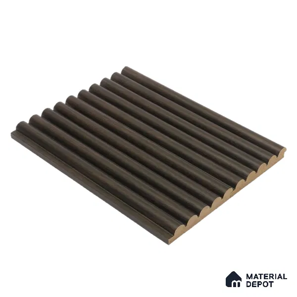 Black Wooden Louver PN 05197 9 ft x 4.7 inch MDF Panel - 18 mm | Suitable for Feature Wall, TV Unit & Living Room | Width is Subjected to 5% Variation