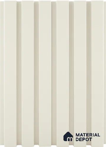 Beige Plain Colour Louver PN 05199 9 ft x 4.7 inch MDF Panel - 18 mm | Suitable for Feature Wall, TV Unit & Living Room | Width is Subjected to 5% Variation