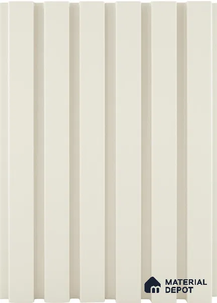 Beige Plain Colour Louver PN 05199 9 ft x 4.7 inch MDF Panel - 18 mm | Suitable for Feature Wall, TV Unit & Living Room | Width is Subjected to 5% Variation