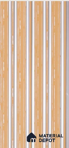 Yellow Patterned Louver PN 05206 9 ft x 4.8 inch Charcoal Panel - 12 mm | Suitable for Feature Wall, TV Unit & Living Room | Width is Subjected to 5% Variation