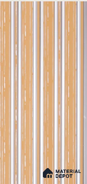 Yellow Patterned Louver PN 05206 9 ft x 4.8 inch Charcoal Panel - 12 mm | Suitable for Feature Wall, TV Unit & Living Room | Width is Subjected to 5% Variation