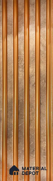 Brown Metallic Louver PN 05493 8 ft x 5 inch Charcoal Panel - 11 mm | Suitable for Feature Wall, TV Unit & Living Room | Width is Subjected to 5% Variation
