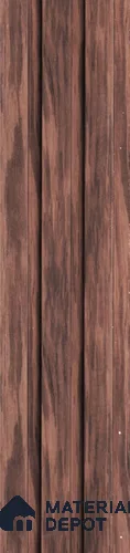 Brown Wooden Louver PN 05511 9.5 ft x 5 inch Charcoal Panel - 11 mm | Suitable for Feature Wall, TV Unit & Living Room | Width is Subjected to 5% Variation