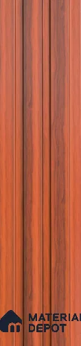 Brown Wooden Louver PN 05512 9.5 ft x 5 inch Charcoal Panel - 11 mm | Suitable for Feature Wall, TV Unit & Living Room | Width is Subjected to 5% Variation