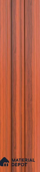 Brown Wooden Louver PN 05512 9.5 ft x 5 inch Charcoal Panel - 11 mm | Suitable for Feature Wall, TV Unit & Living Room | Width is Subjected to 5% Variation