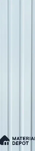White Plain Colour Look Charcoal Louver/Panel 9.5 ft x 5 inch - 11 mm | Ideal for Feature Wall, Living Room, Bedroom, TV Cabinet, Hotel, Restaurant, Office | PN 05513 | Image 01