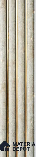 Beige Stone Louver PN 05521 9.5 ft x 5 inch Charcoal Panel - 11 mm | Suitable for Feature Wall, TV Unit & Living Room | Width is Subjected to 5% Variation