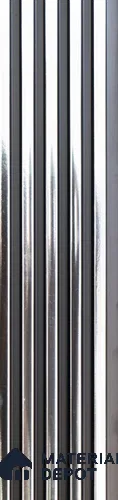 Grey Metallic Louver PN 05525 9.5 ft x 5 inch Charcoal Panel - 11 mm | Suitable for Feature Wall, TV Unit & Living Room | Width is Subjected to 5% Variation